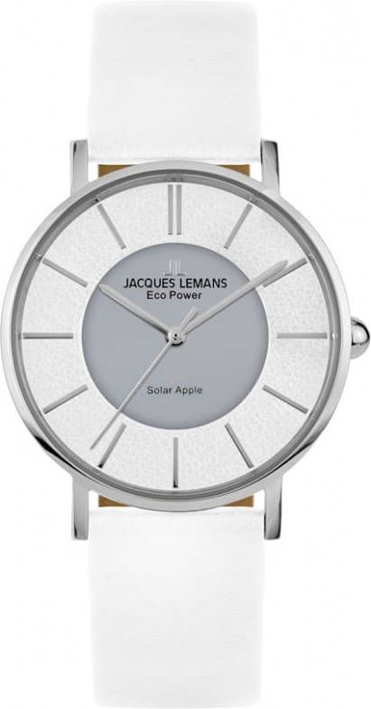 Jacques Lemans Solarhorloge Serie Eco Power, collectie Classic, 1 2113B Wit