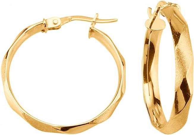 KLiNGEL Creolen in goudkleur Geelgoudkleur