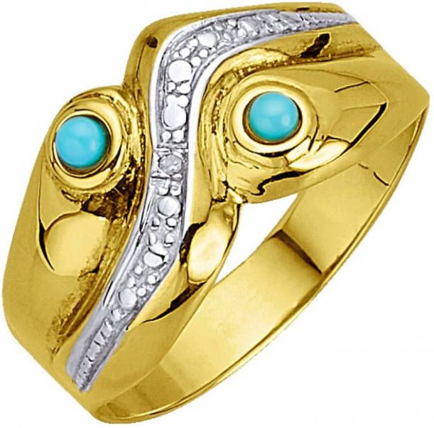 MONA Damesring Turquoise