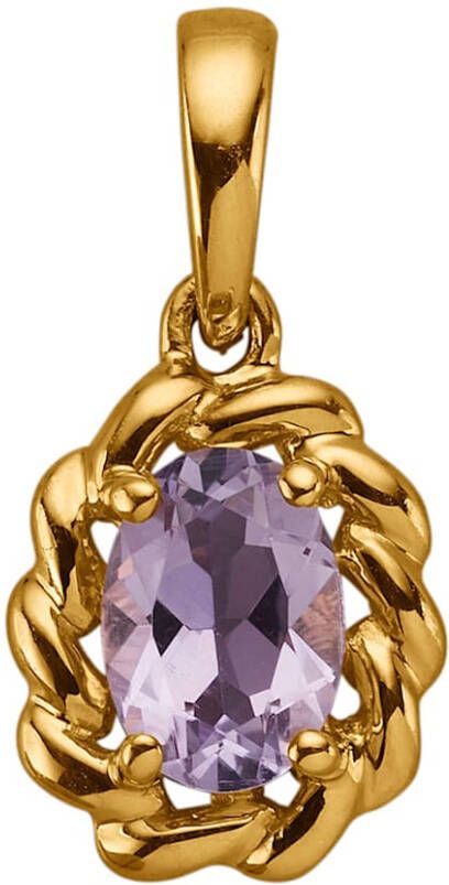 KLiNGEL Hanger met amethist Goudkleur
