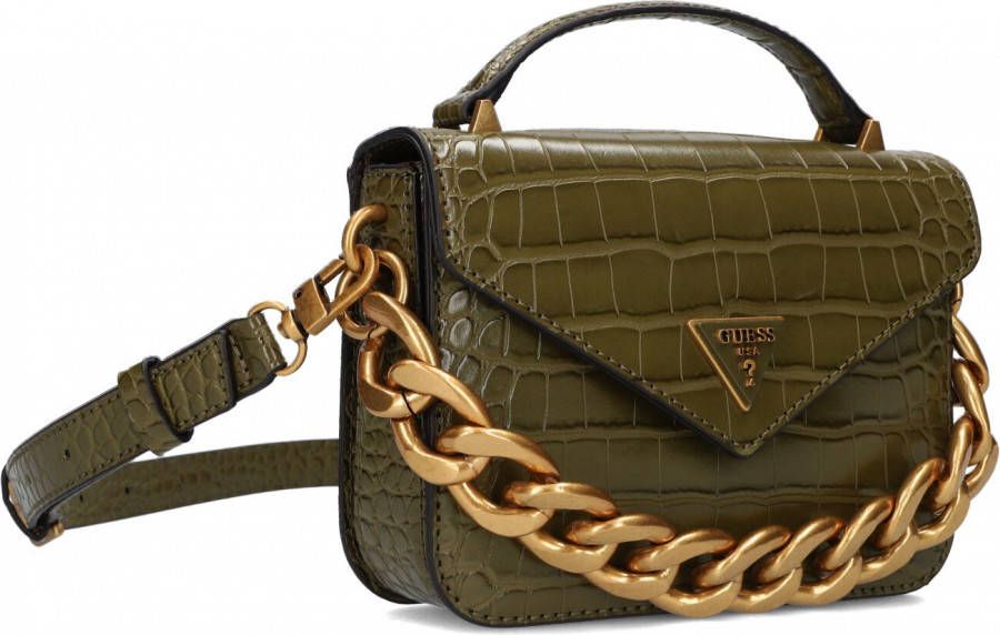Guess Groene Schoudertas Retour Mini Top Handle