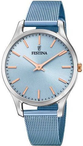 Festina Orologio Donna Solo Tempo Collezione Boyfriend , Blauw, Dames