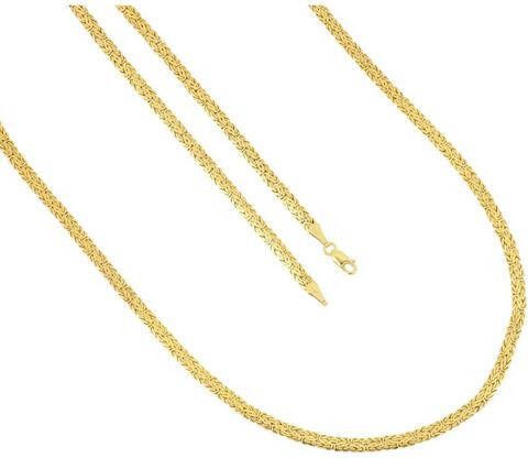 Firetti Koningsketting Aan een kant gebombeerd, gepolijst