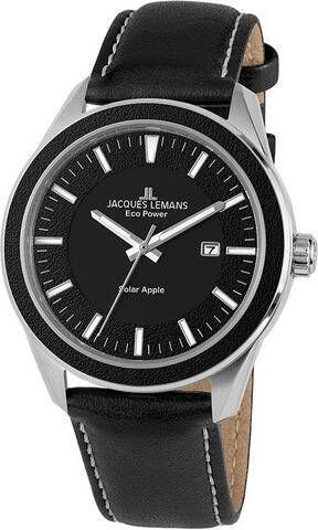 Jacques Lemans Solarherenhorloge Serie Eco Power, Kollektion Classic, 1 2116A Zwart