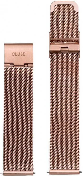 cluse Horlogebandjes Strap Mesh 16 mm Rose Gold Rosegoudkleurig