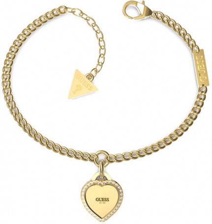 Guess Armbanden Bracelet Fine Heart JUBB01422JWYGS Goudkleurig