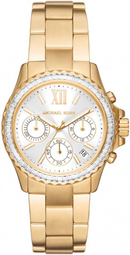 Michael Kors horloge MK7212 Everest goudkleurig