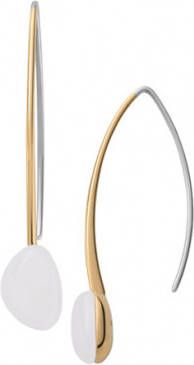 Skagen oorbellen SKJ1547710 Sea Glass goud