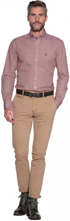 Campbell Casual overhemd met lange mouwen