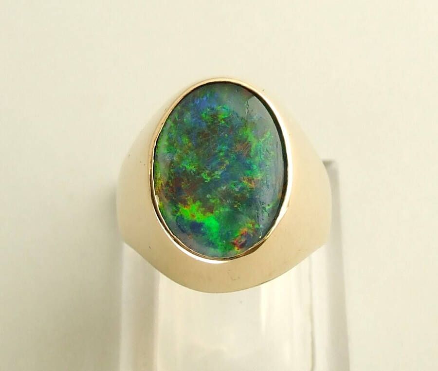 Casio Gouden ring met opaal