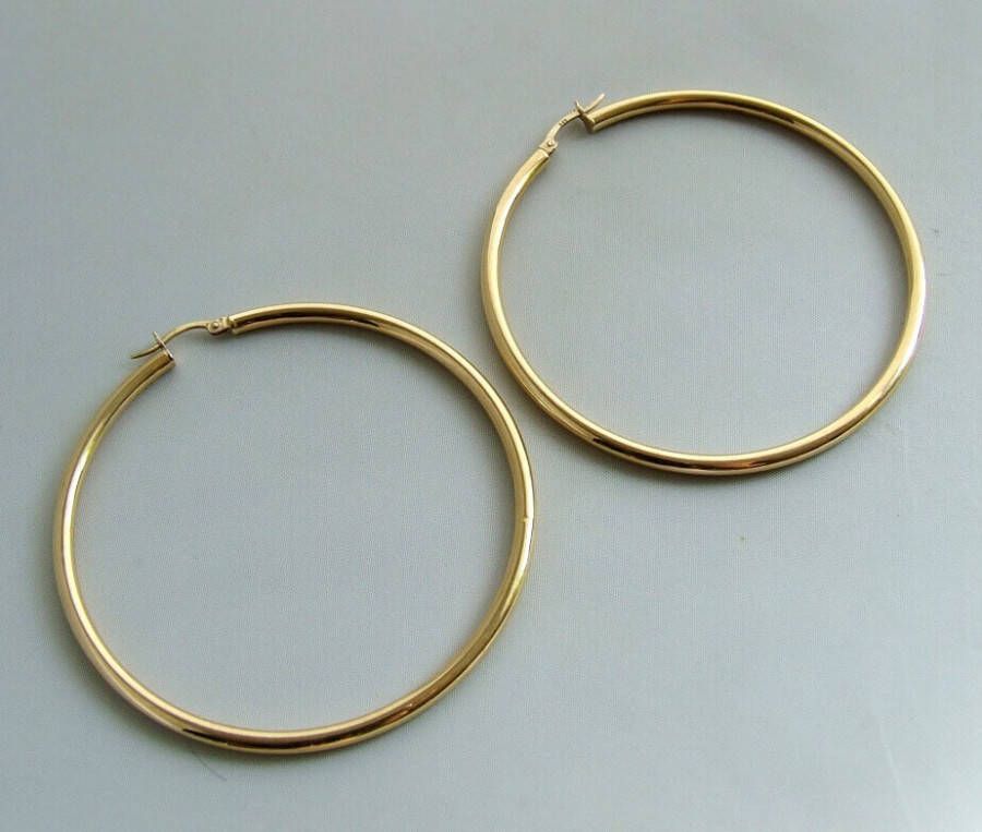 Christian 14 karaat creolen