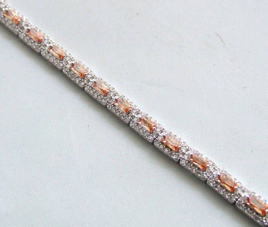 Christian 14 karaat gouden armband met zirkonia en citrien