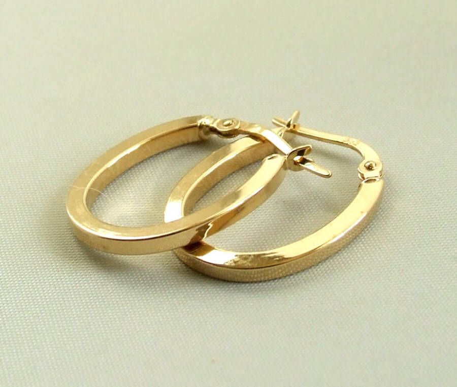 Christian 14 karaat gouden creolen