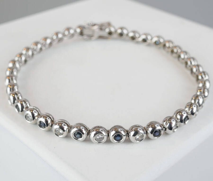 Christian Saffier en diamant tennis armband