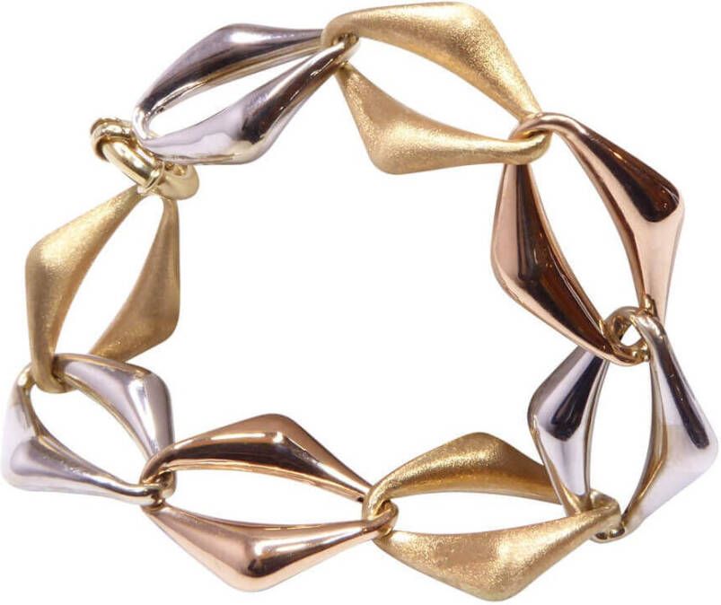 Christian Tricolor gouden armband