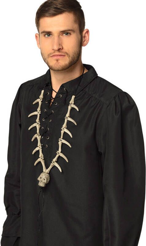 Confetti Ketting skull fang | halloween sieraad