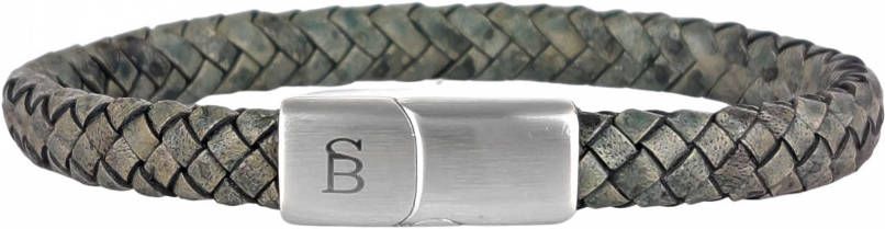 Steel&amp, Barnett Riley Leren Armband Heren