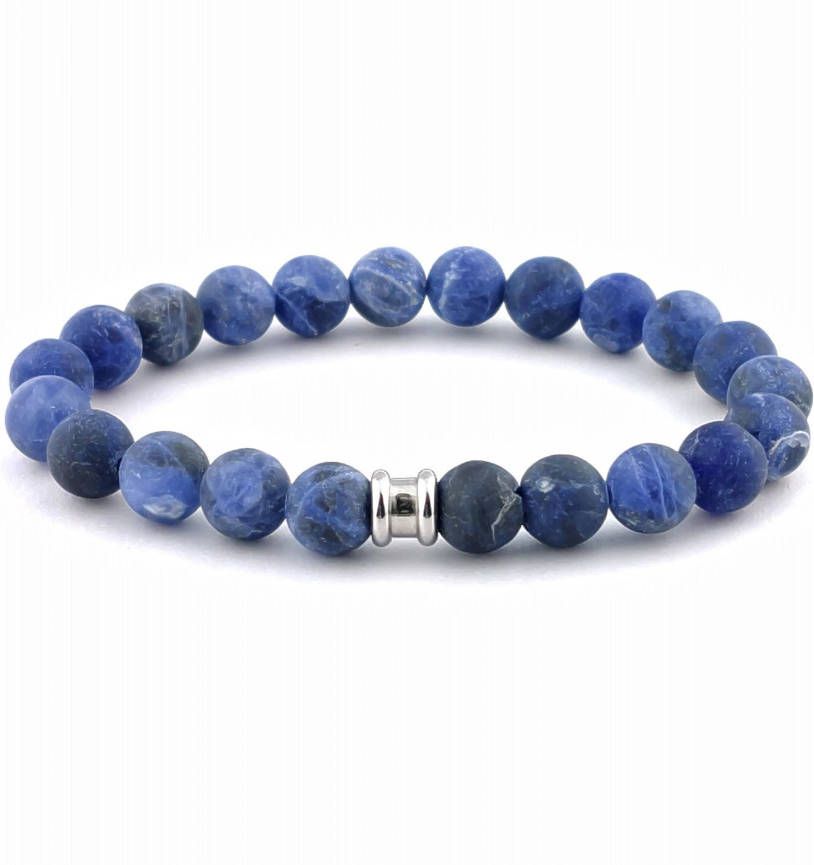 Steel&amp, Barnett Stenen armband basic Heren