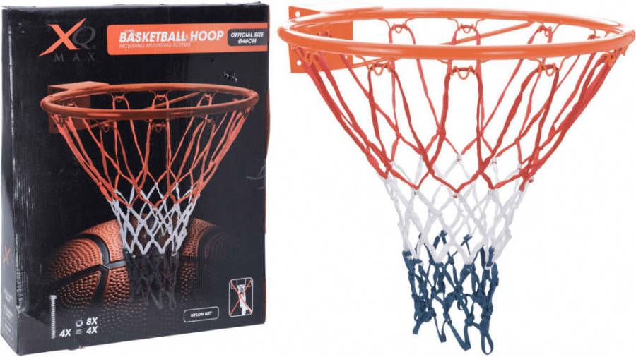 XQ Max Basketbalring 46 Cm Staal Oranje 3 delig