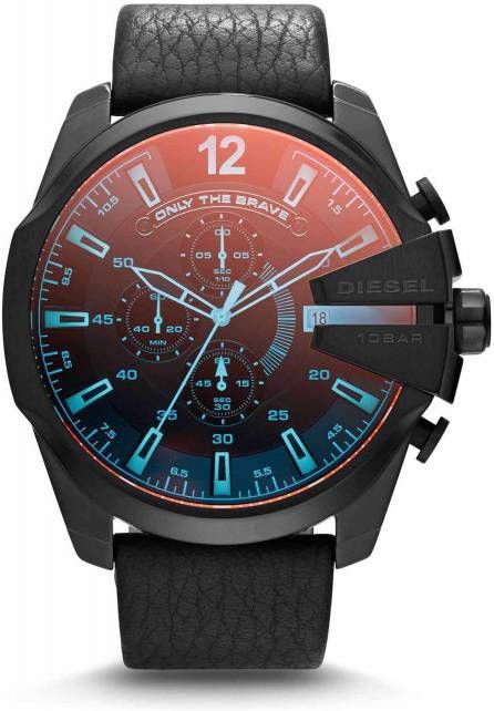 Diesel Mega Chief horloge , Zwart, Heren