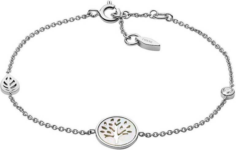 Fossil Schakelarmband van zilver JFS00508040