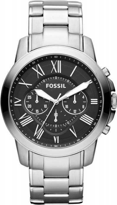 Fossil horloge Grant FS4736IE zilverkleur/staal