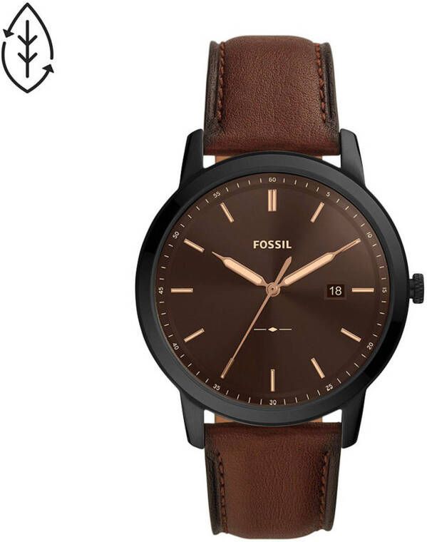 Fossil Horloge FS5841 The Minimalist Solar bruin