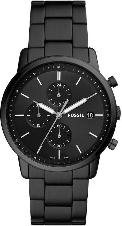 Fossil horloge FS5848 Minimalist Chrono Zwart