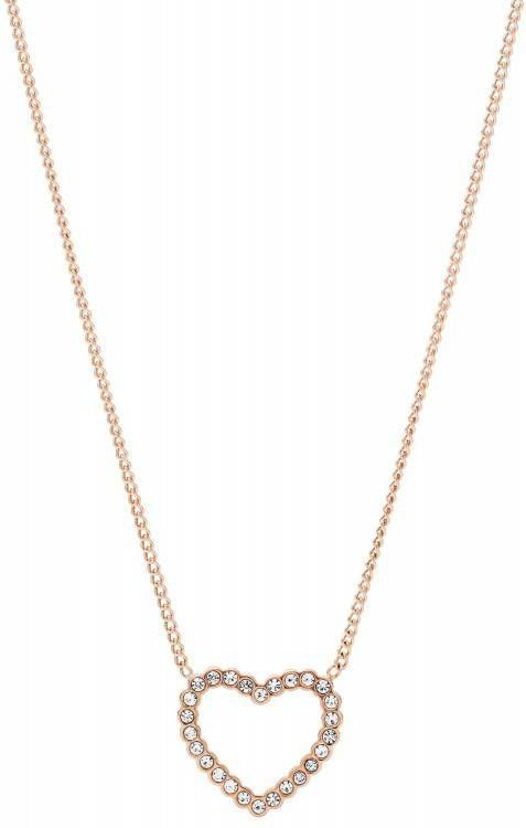 Fossil Vintage Glitz collier van roestvrij staal
