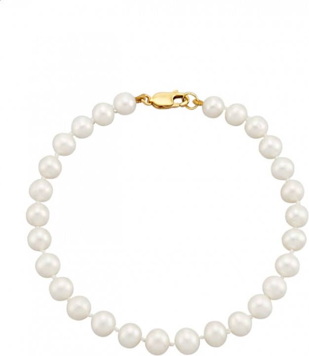 AMY VERMONT Armband met cultivé zoetwaterparels Wit