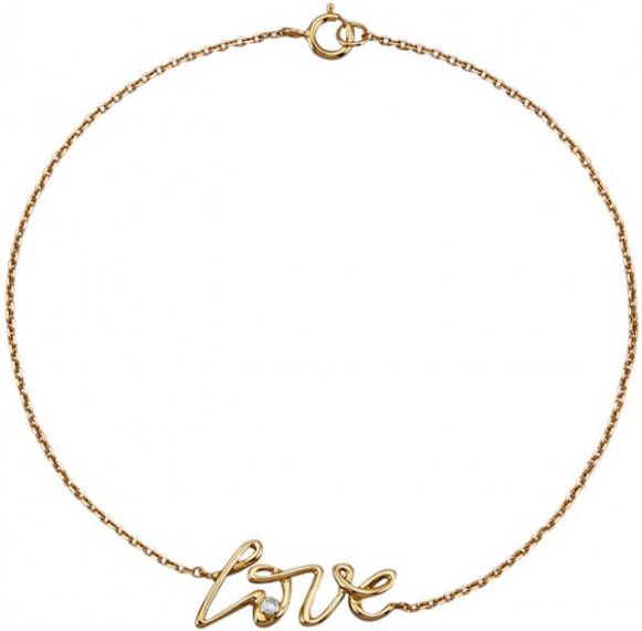 AMY VERMONT Armband met diamant Geelgoudkleur