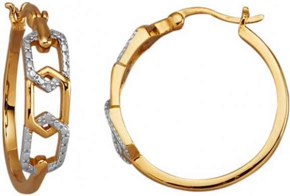 AMY VERMONT Creolen met diamanten Geelgoudkleur