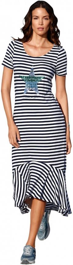 AMY VERMONT Jurk met motief voor Marine/Wit