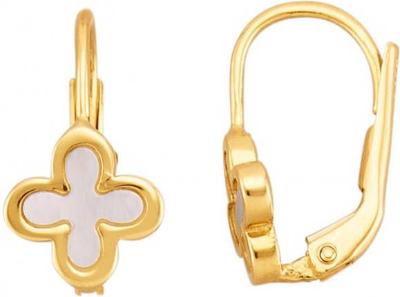 AMY VERMONT Oorbellen met parelmoer Bicolor