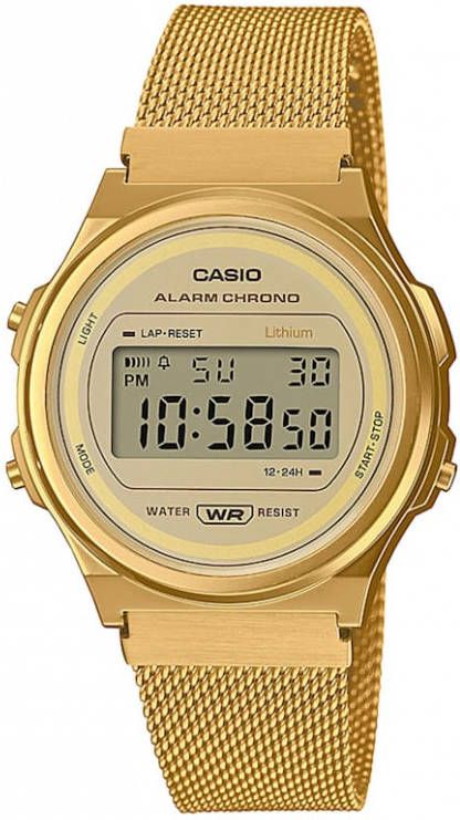 Casio Horloges Vintage Round A171WEMG 9AEF Goudkleurig