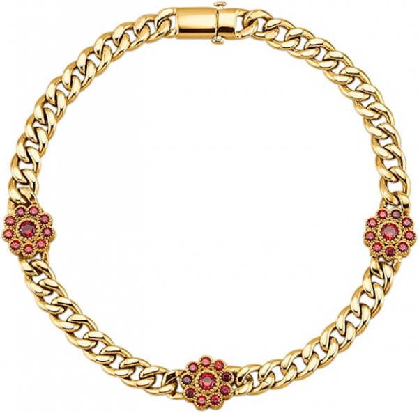 Diemer Farbstein Armband 14 kt. Geelgoudkleur