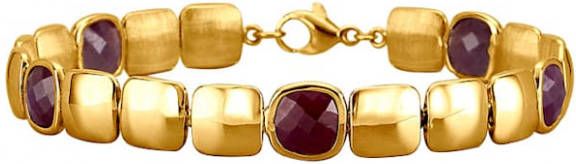 Diemer Farbstein Armband met robijnen Rood