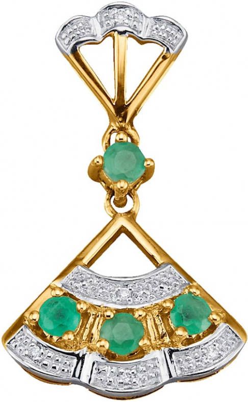 Diemer Farbstein Hanger met smaragd Groen