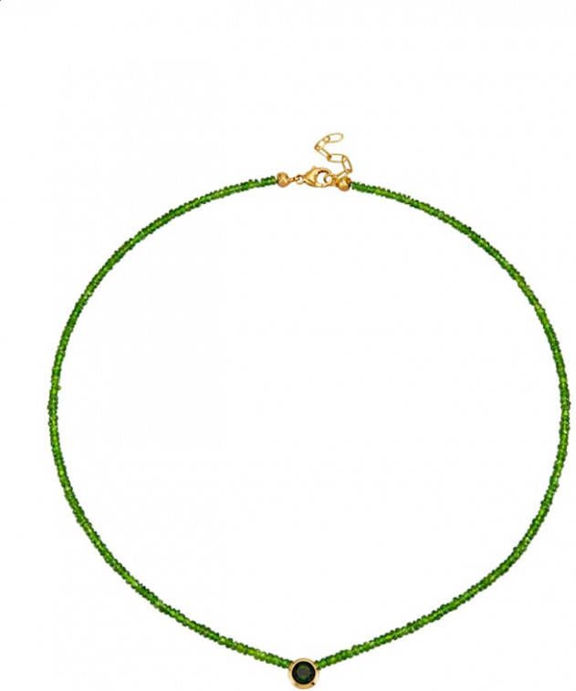 Diemer Farbstein Ketting met chroomdiopsied Groen