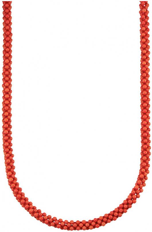 Diemer Ketting van verguld zilver Rood