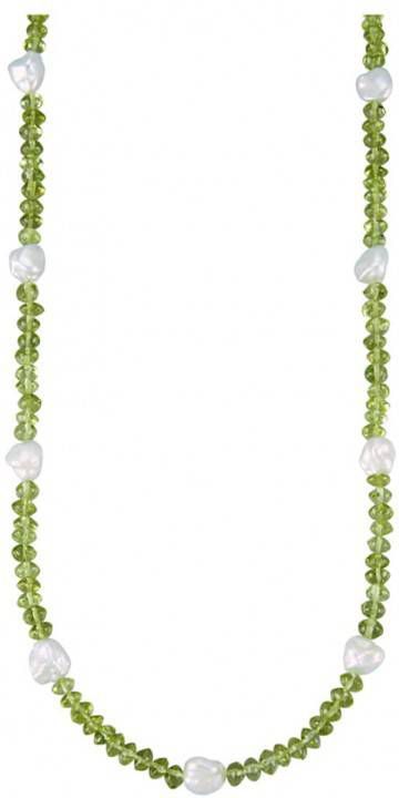 Diemer Farbstein Ketting van echt zilver Groen